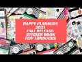 Happy Planner®️ 2021 Fall Release: Sticker Book Flip Throughs