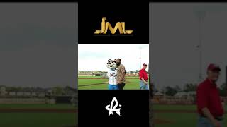 Our Founder, throwing an opening pitch at our Hometown Rocket City Trash Pandas game! ⚾️