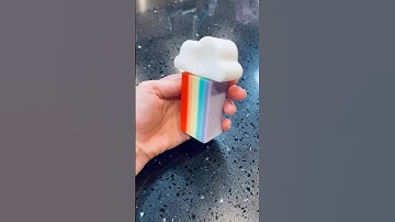 Making Rainbow Soap #shorts