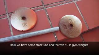 Make a 20 lb slide hammer using a gym weight