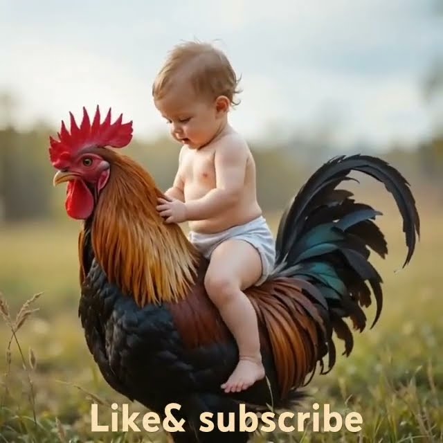 Person Riding A Roster A child is riding a rooster 🐓#viralvideo#shortvideo#shorts #trending# ...
