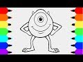 Inspirational Monsters University Characters Coloring Pages