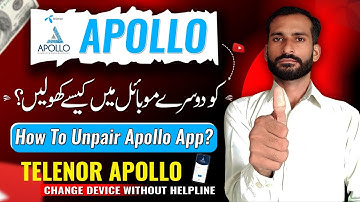 How To Unpair Telenor Apollo App on Registered Device || How To Change Apollo Account other Device