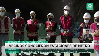 Vecinos conocieron estaciones de Metro