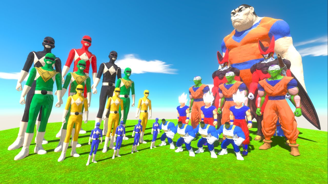 Evolution Team Dragon Ball Goku Ultra Instinct против Evolution Saitama Power Ranger — ARBS