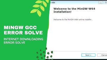 part 1 ,MinGW GCC Downloading error and GCC install C/C++ coding link in the description