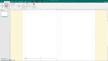 Insert Page Numbers in a Microsoft Publisher booklet