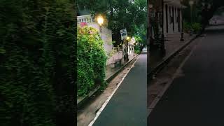 Rainy morning in Pondicherry. 🌧️Empty roads... #pondicherry #tamil #cycling