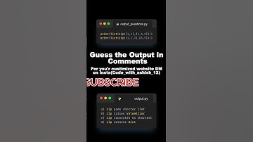 Guess the Output in Python || Video 53 || #pythonchallenge  #code #python