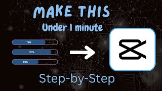 How To Make a Cool Progress Bar in CapCut Fast!