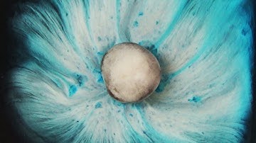 Beautiful Dissolving M&Ms in water