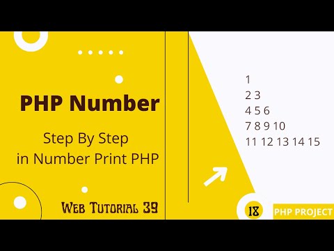Numbers Without Re Assigning | Step By Step Number Pattern In PHP | Web Tutorial 39 | Number Pattern