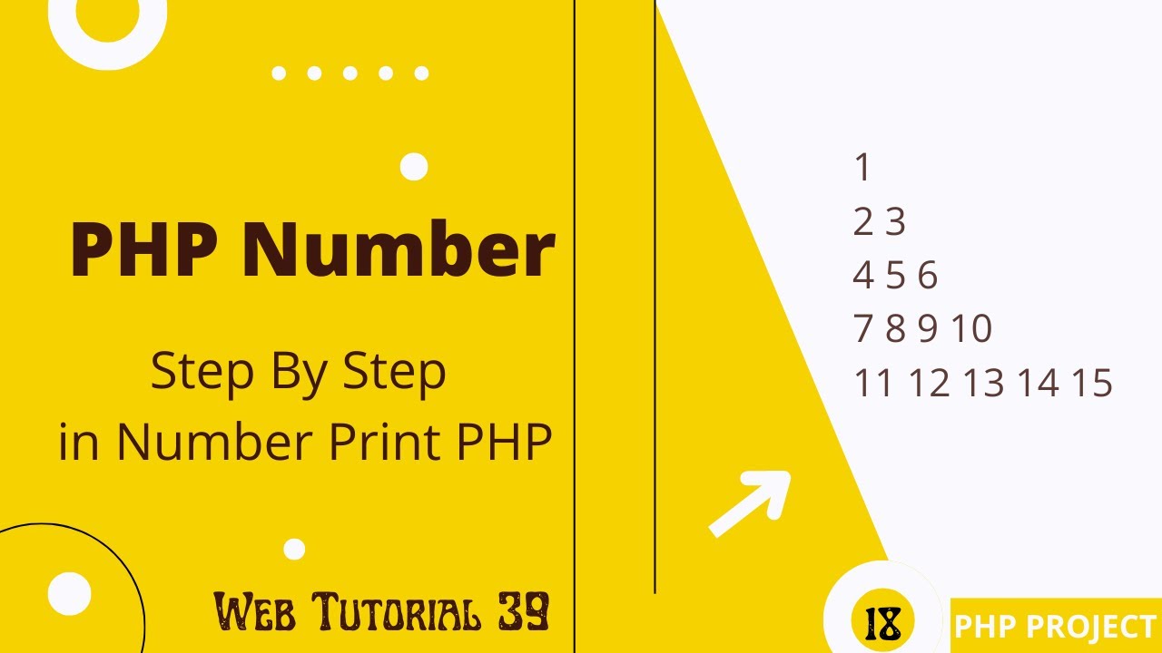 Numbers Without Re Assigning | Step By Step Number Pattern In PHP | Web ...
