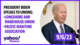 President Biden addresses the Longshore and Warehouse Union and Pacific Maritime Association