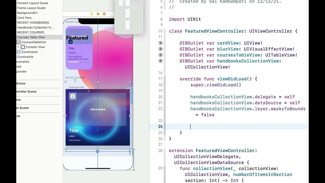 11. Designing our Table View Cells YouTube