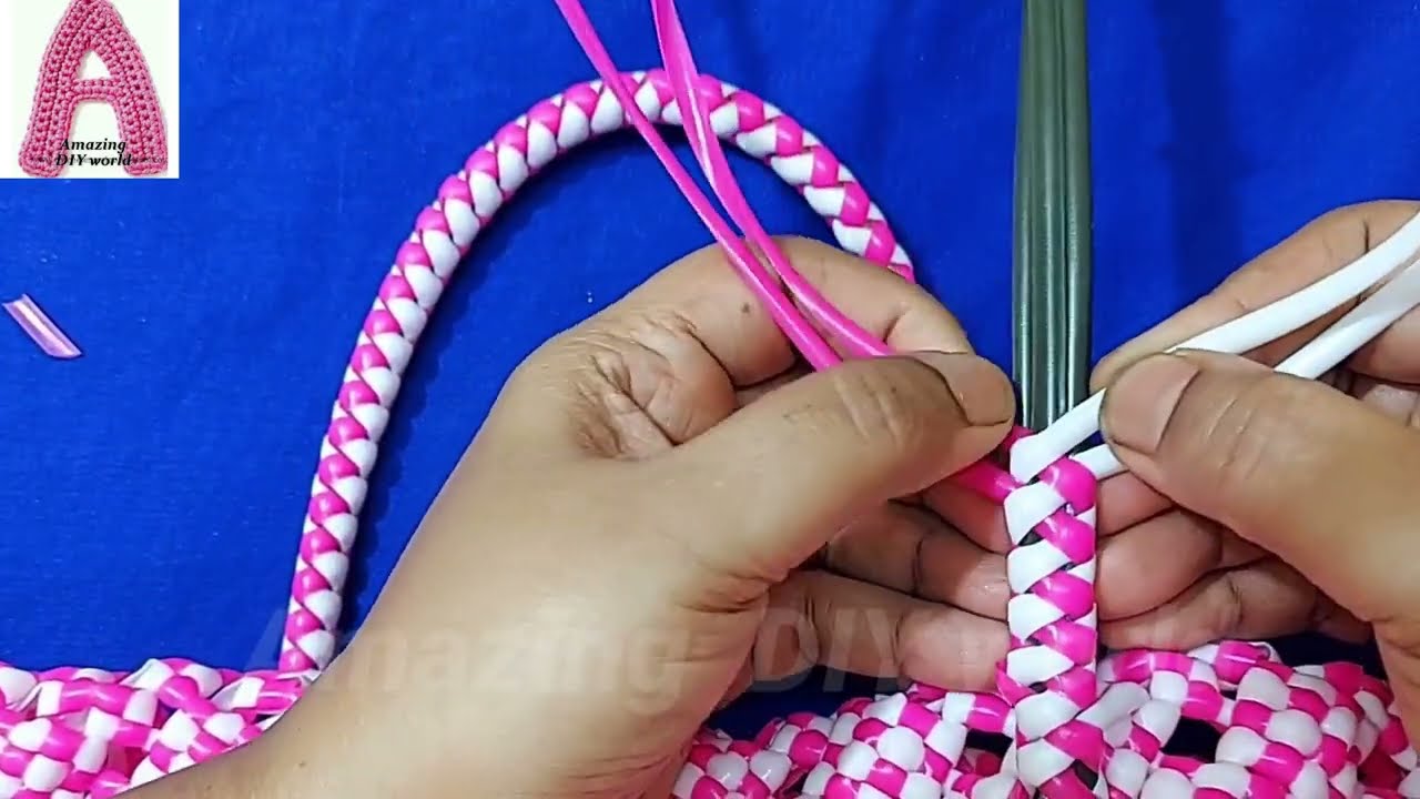 ✅50-50 கைப்பிடி போடுவது எப்படி? easy method  for plastic wire  handle