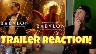 BABYLON TRAILER REACTION! Brad Pitt. Margot Robbie. Toby Maguire. Jean Smart.