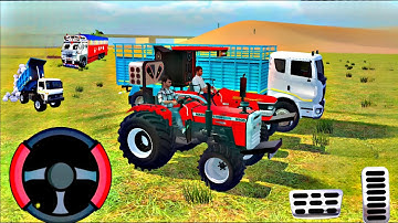 🔴Drive JCB🕹️ and Uploading Stone 🪨🚜 From Dumper Truck in Game #truck #jcb #tractor #games