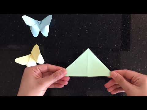 Origami Kelebek Yapımı Kolay Origami