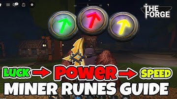 All About Miner Shard Runes in The Forge! Roblox