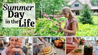 Homemaking Day in the Life // Summer Garden Tour, Preserving, New Vacuum