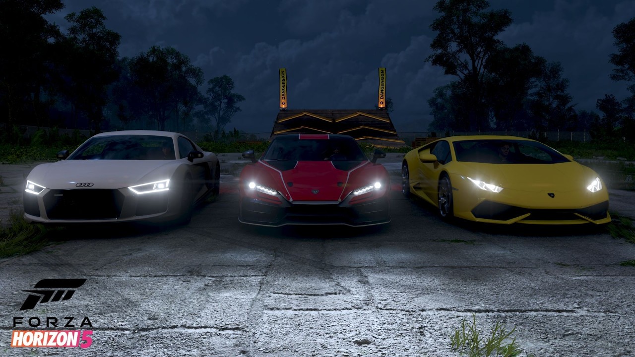 Audi R8 V10 Plus vs Italdesign Zerouno vs Lamborghini Huracan LP 610-4 - Forza Horizon 5 Drag Race