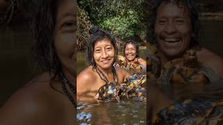 Amazon jungle people life. #travelvlog #viral #uktravel #motivation #shorts