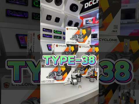 Светодиодные автомобильные лампы CYCLONE Type-38 H7 12V (9-16V) 60W 14000Lm 6000K CANBUS (комплект 2шт), видео 1