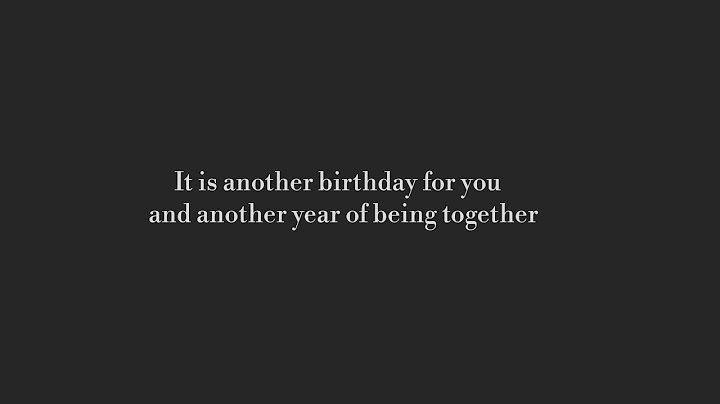 Happy Birthday My Love