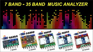 Music Spectrum Analyzer Module 7 Band - 35 Band Demo