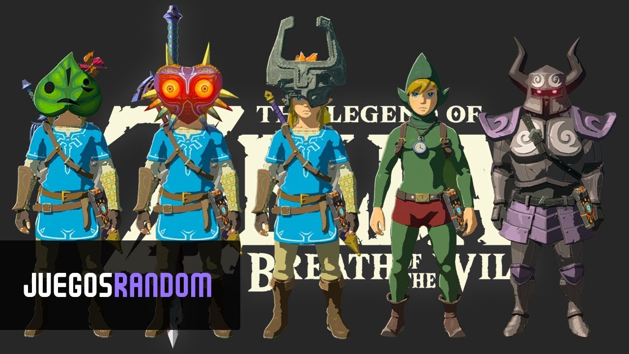 Máscara de Majora Máscara de Kolog Casco de Midna Traje de Tingle