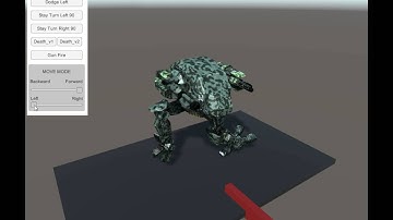 Lightly Armored Combat Mech Unity Animation Test