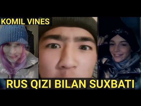 KOMIL VINES BILAN RUS QIZI AJOYIB QIZIQ SUXBATI VASHIM ZOR BOLDI OZIYAM…