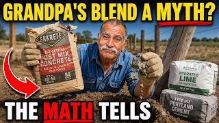 Stop Buying Fast-Set Post Mix — This Poor Man's $2 Cement & Lime Blend Sets in Minutes