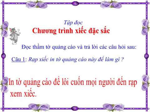 Lớp 3 _Tuần 23_ Tập đọc_ Bài_ Chương trình xiếc đặc sắc