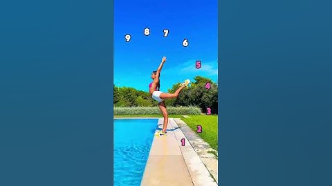 Stretching Challenge: Every Level = Deeper… Until I Fall 😅💦🐠#flexibility #challenge