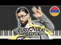 SIMÓN Paloma Rumba Armenia Eurovision 2026 Piano Tutorial Partitura MIDI
