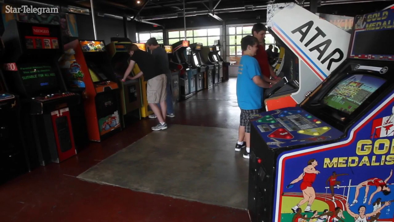 Video game arcade opens in Arlington - YouTube