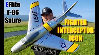 UMX F-86 Sabre 30mm EDF RC Jet plane BNF MAIDEN FLIGHT