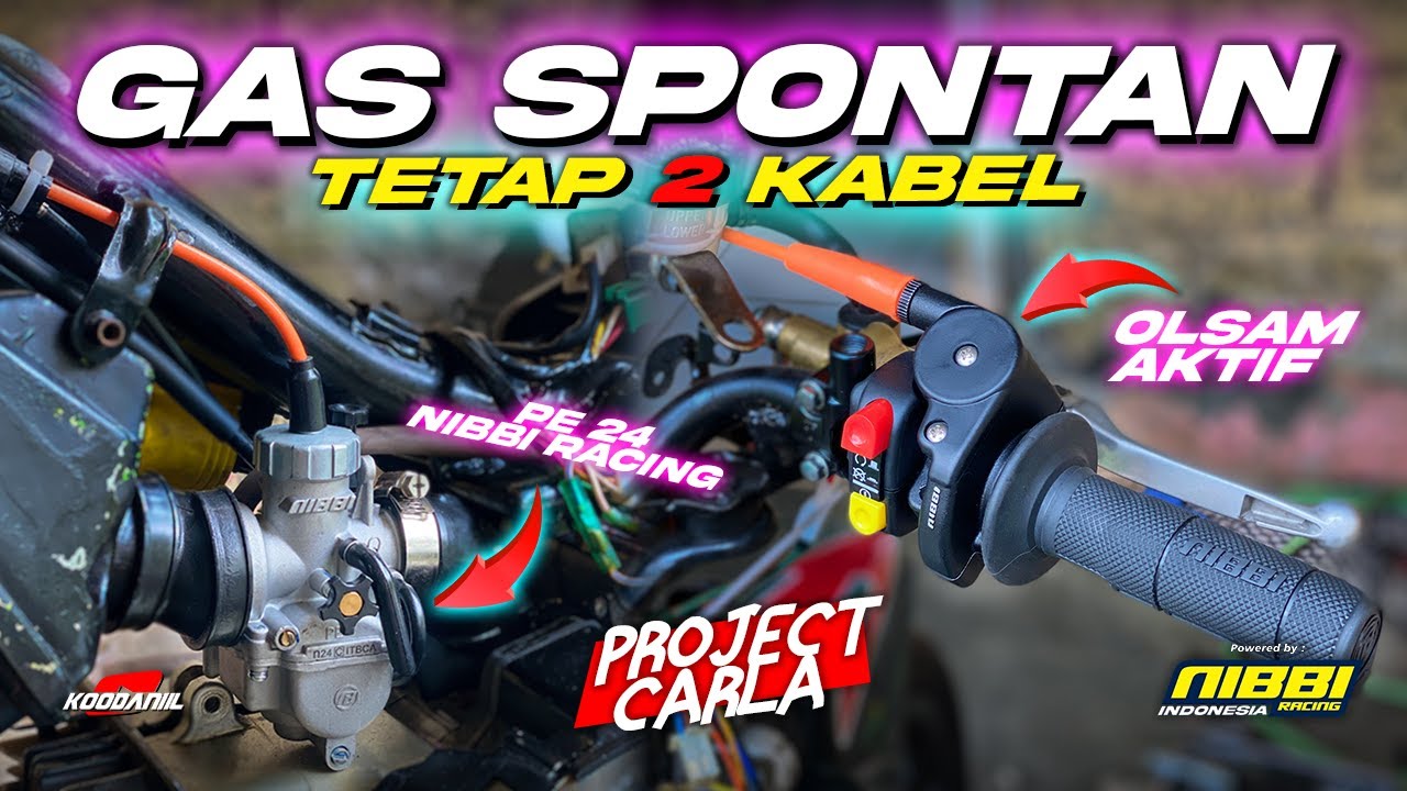 BARANG WAJIB‼GAS SPONTAN DAN KARBURATOR AMERIKA UNTUK BEBEK JEPANG | PROJECT CARLA