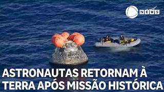 Artemis II: astronautas retornam à Terra após missão histórica