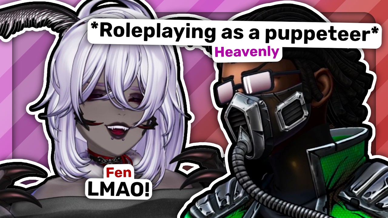 Never expected to see Heavenly playing with puppets, but I can't figure out why it's so funny...