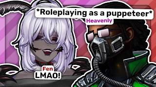 Never Expected To See Heavenly Playing With Puppets, But I Cant Figure Out Why Its So Funny...