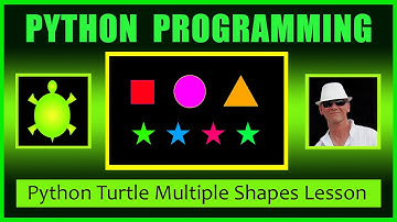 Python Turtle Graphics Drawing Multiple Shapes - Python Beginners Tutorial Learn Python Fast