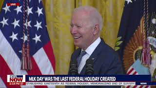 Juneteenth federal holiday bill signed by Joe Biden