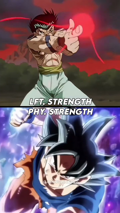 Yusuke Urameshi (Yu Yu Hakusho) vs Goku (Mastered Ultra Instinct)   Full-Scaling |#shorts