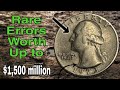 Hidden Treasure in Your Pocket: How Much is a Error Quarter Worth a Lot of Big Money!