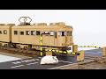 【電車】ストローで踏切をつくる｜Making Railroad Crossing with Straw【train】