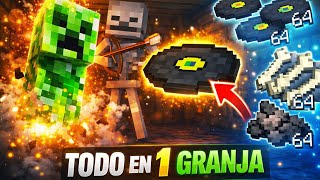 La MEJOR GRANJA de MOBS y DISCOS (FÁCIL, AFK) - Experiencia, Discos, Drops | Minecraft 1.21+