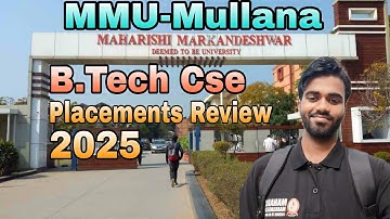 MMU Mullana, B.Tech Cse Placements 2025 | Maharishi Markandeshwar University